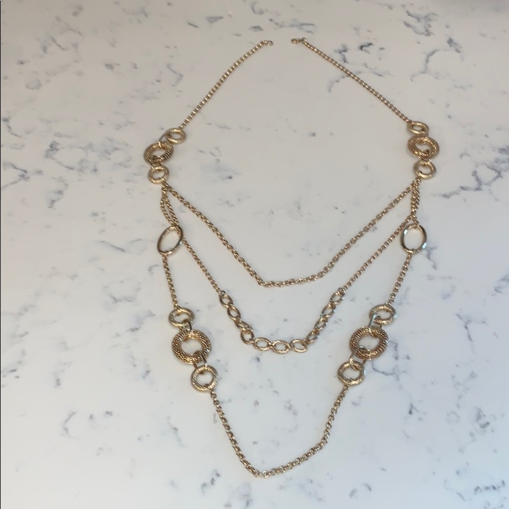Gold layered necklace